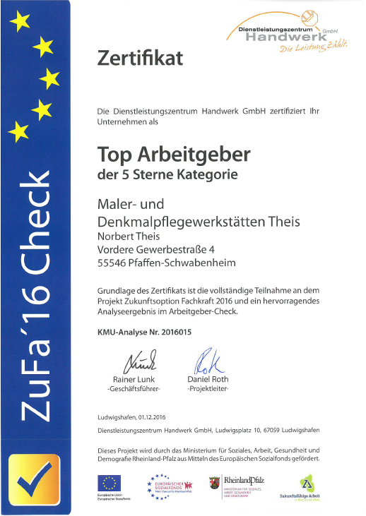 KMU Zertifikat 2016