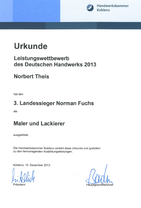 3. Landessieger 2013